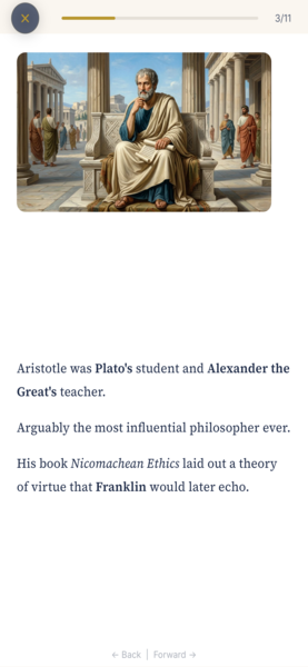 Aristotle lesson — Virtue